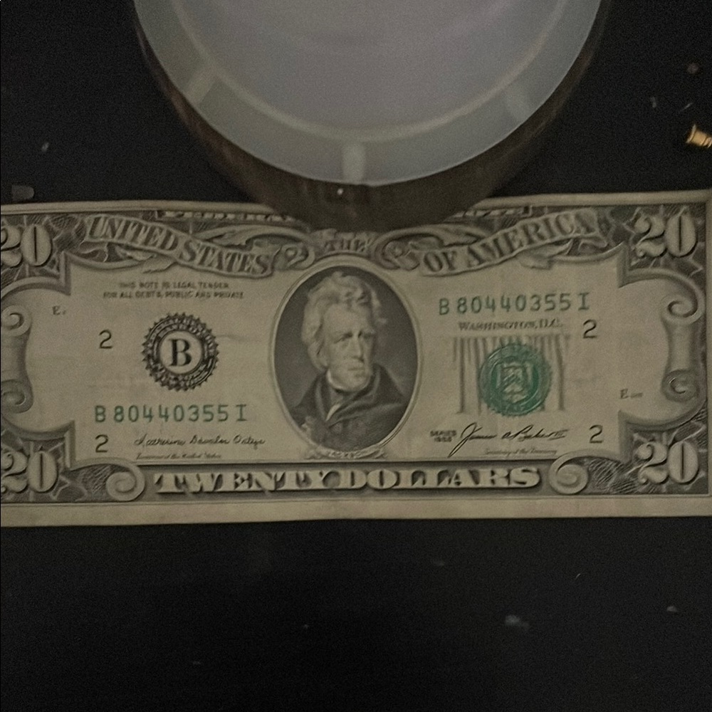 United States Twenty Dollar Bill